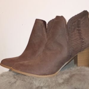 Suede  booties FREE WITH PURCHASE OF BROWN COWBOY HAT!
